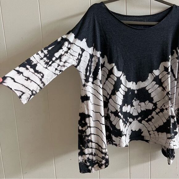 Free People We The Freea Gray Coastal Tie Dye T Shirt Top Size S - Picture 6 of 11